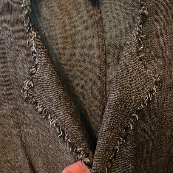 Eileen Fisher fringe-hem jacket - Picture 2 of 6